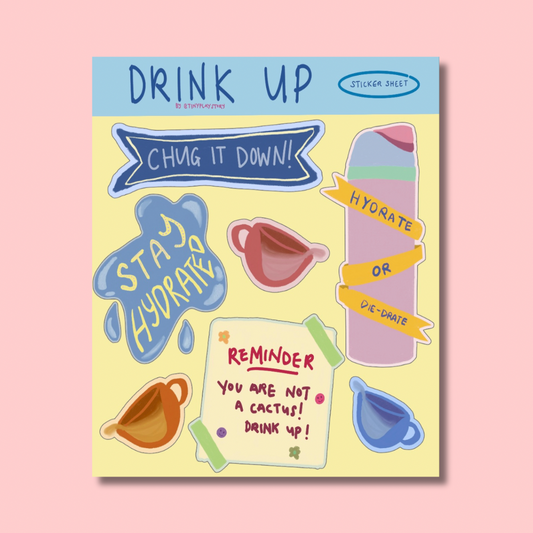 Drink Up Sticker Sheet